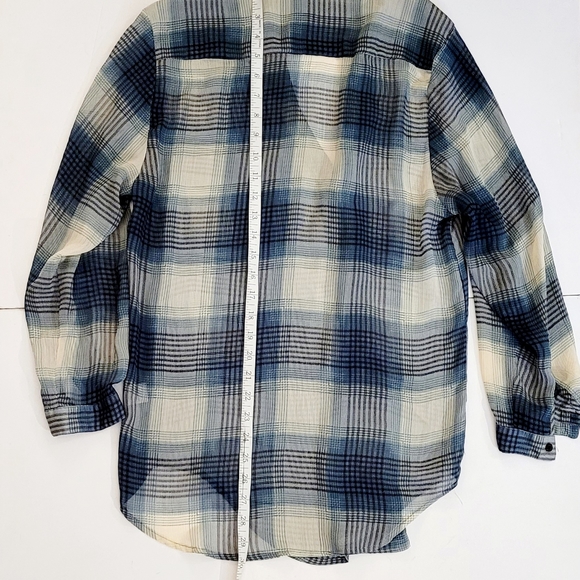 Sheer plaid longsleeve - Picture 9 of 12